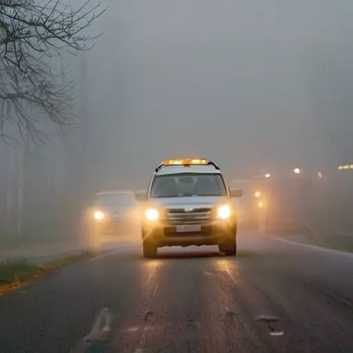 Вождение в сильный туман: как правильно использовать противотуманные фары